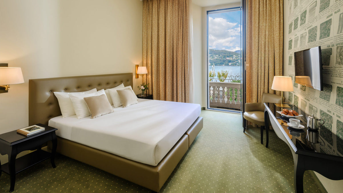 A lake-view room at Palace Hotel Como