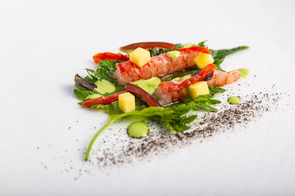Prawns with greens at Comi 107