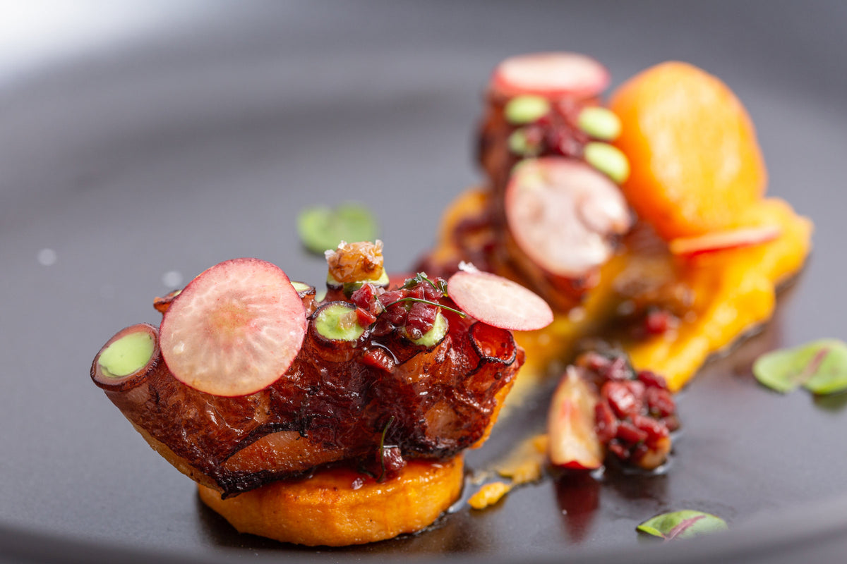 Octopus with vegetables at Comi 107