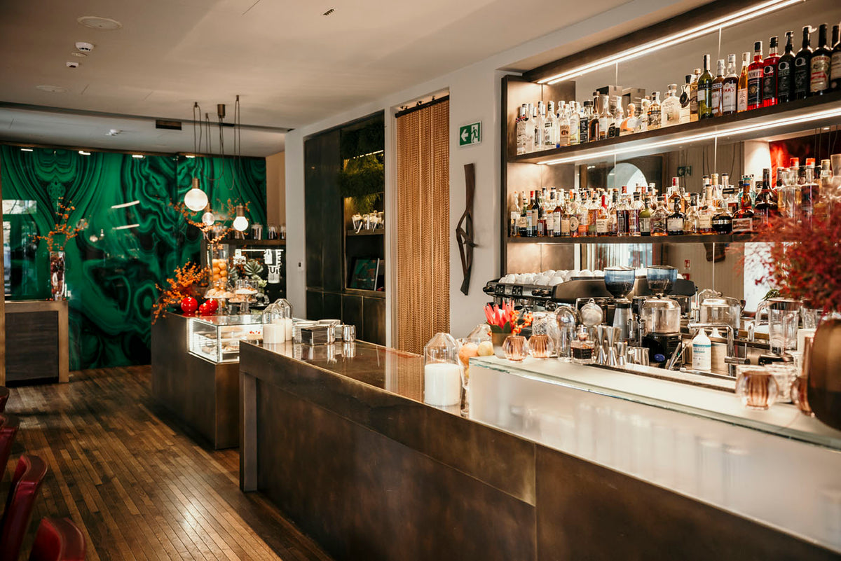 The bar at Posta Design Hotel