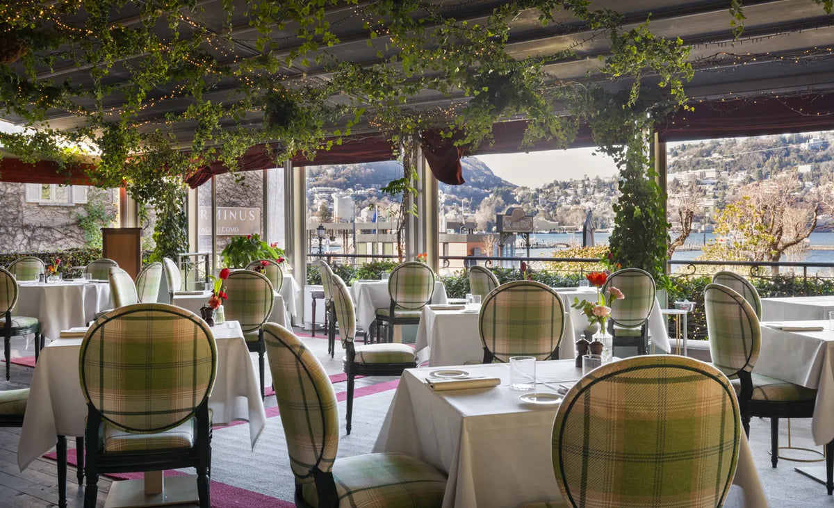 The terrace of Bar delle Terme at Albergo Terminus