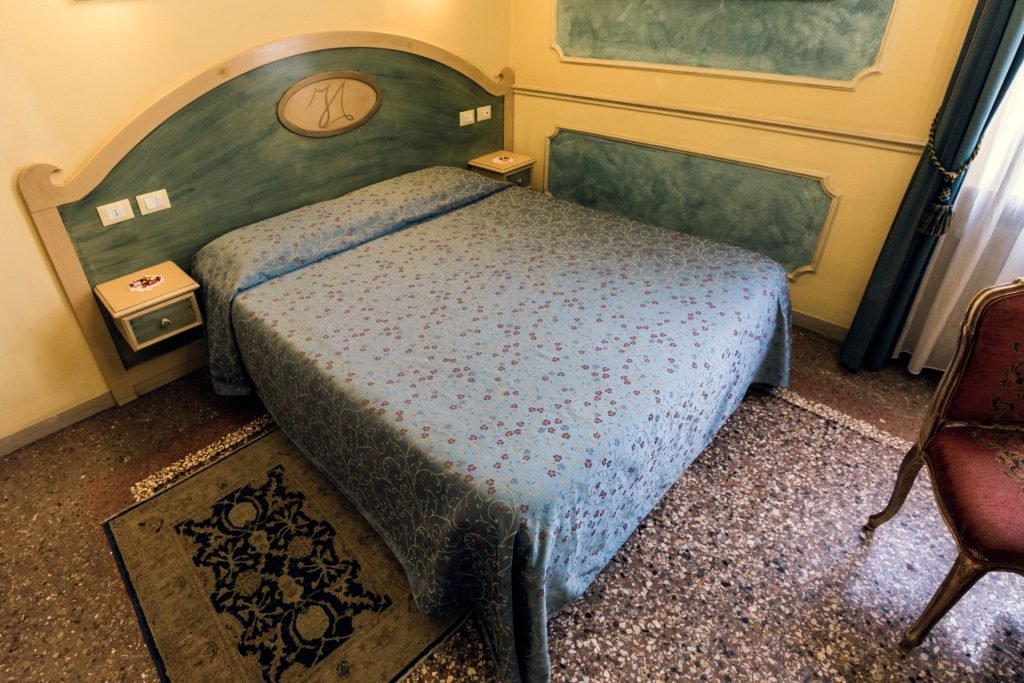 Camera Blu interior at Antica Residenza d'Azeglio
