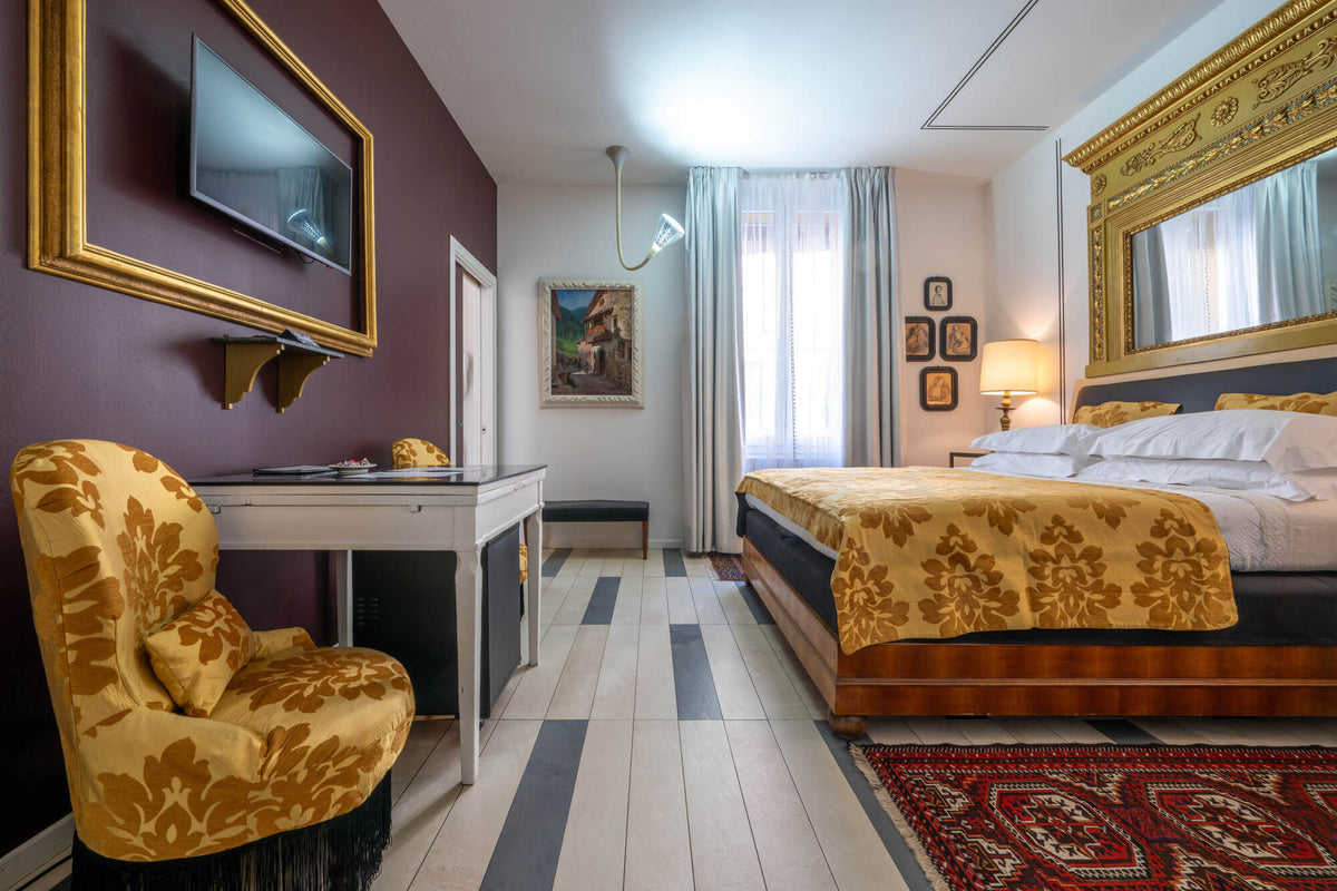 The Strength (Forza) room at Casa Bertagni, a boutique hotel in Bologna