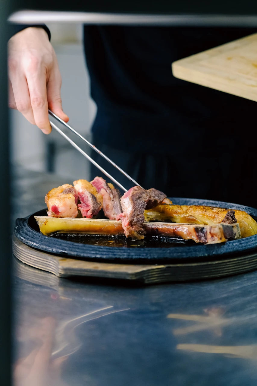 Sliced grilled beef served at Latteria San Fedele