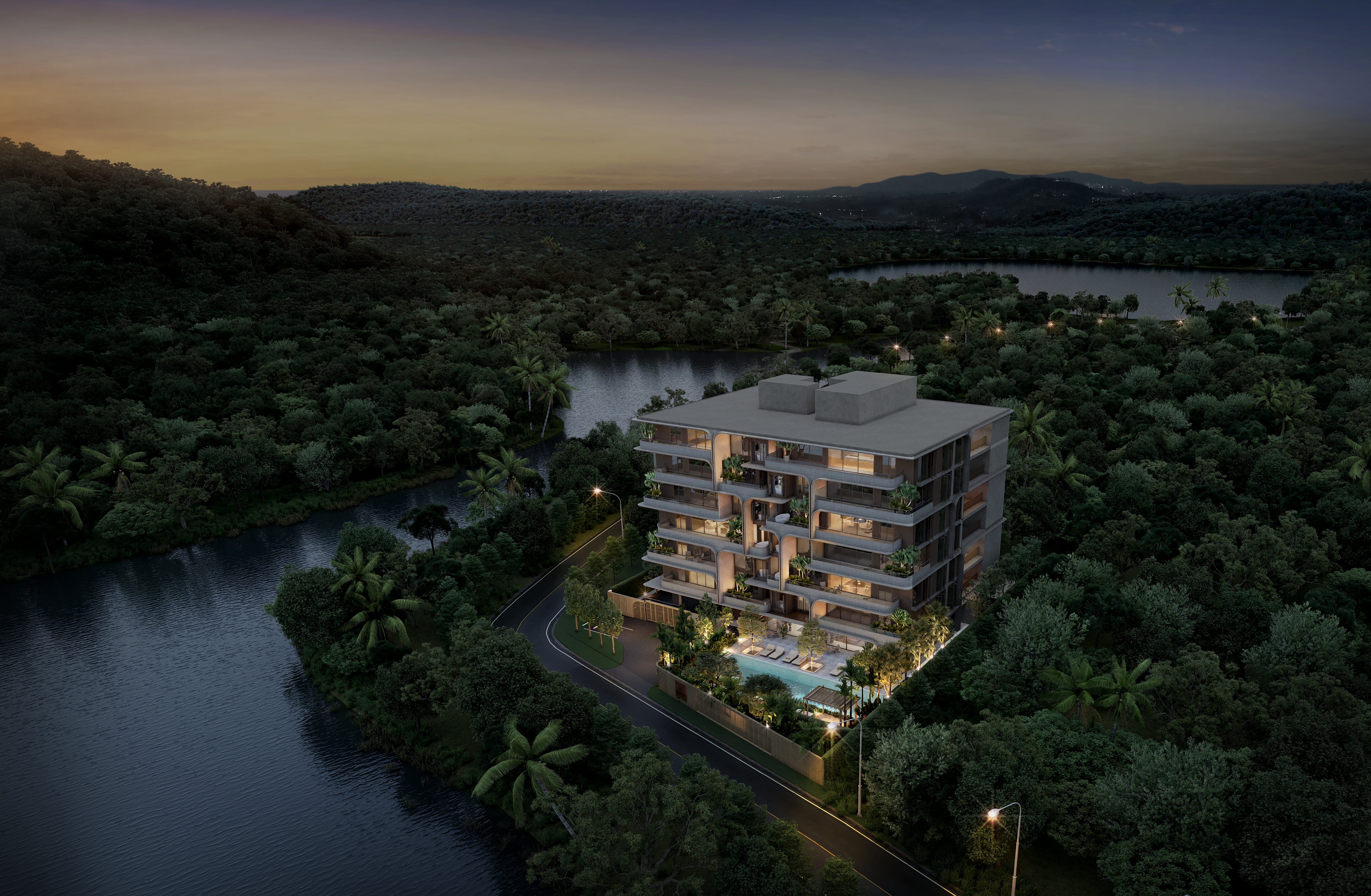 Tropical Living Modern Low Rise
