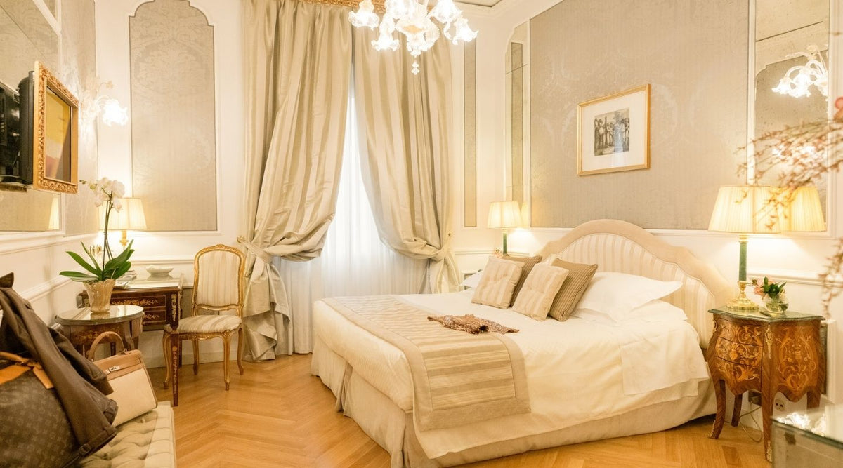 Inside a Deluxe room at Grand Hotel Majestic "già Baglioni"