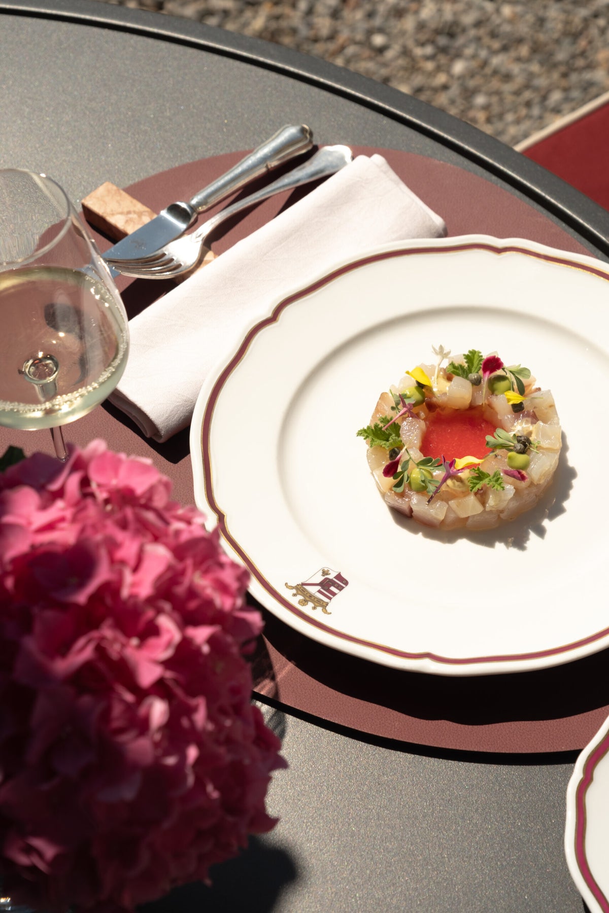 A dish at Ristorante Raimondi, Hotel Villa Flori