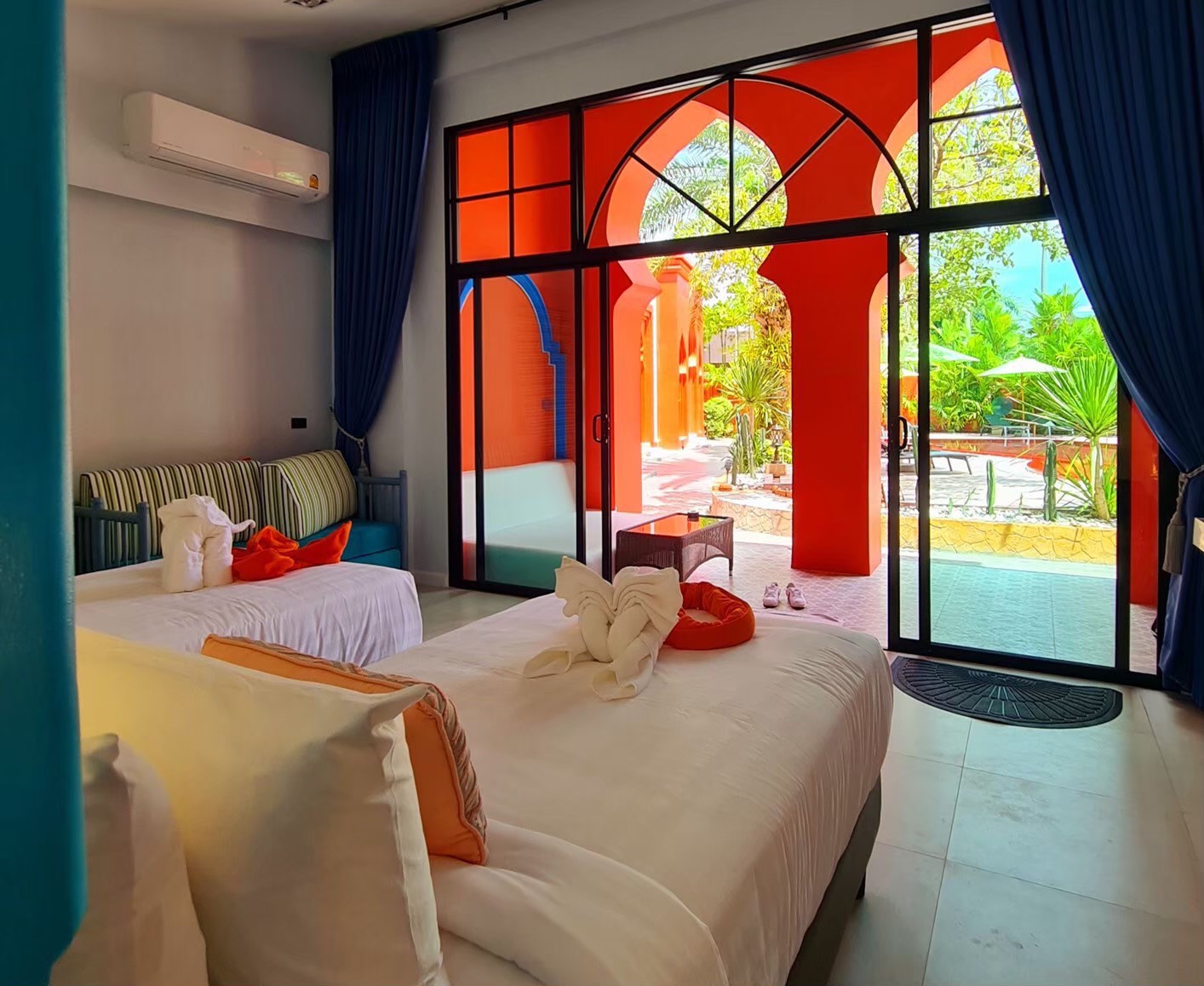 Twin Room with Pool View