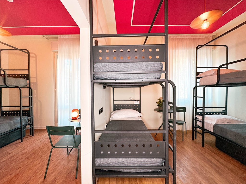 A shared room at Ostello Bello Bologna