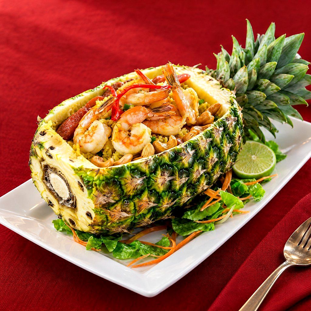 Pineapple fried rice with prawns at KoDam Kitchen