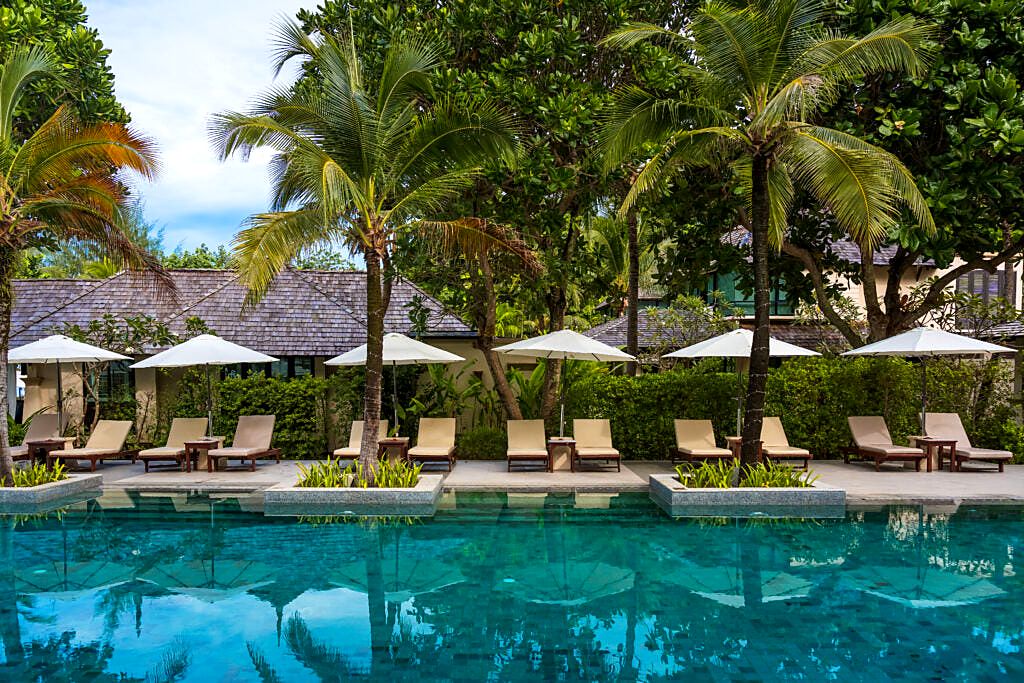 Pool and palm gardens at Layana Resort & Spa
