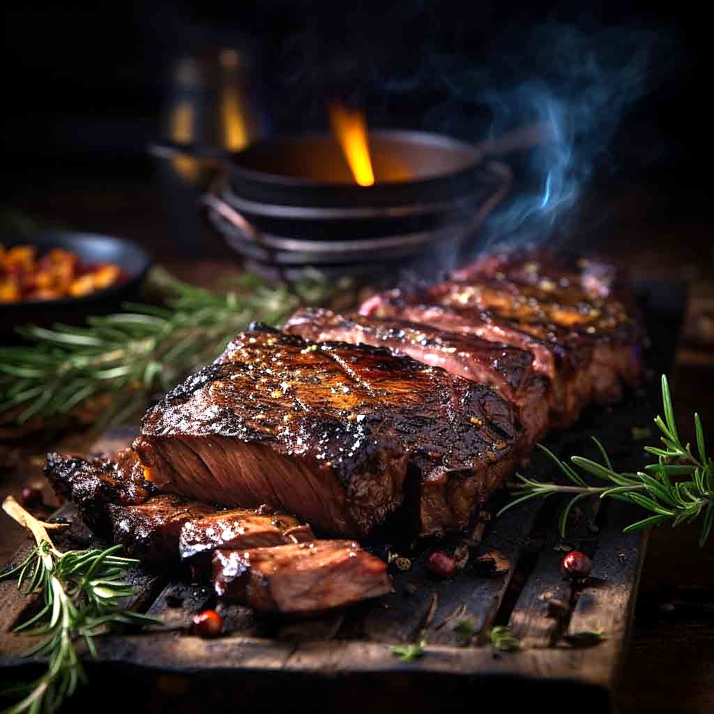Grilled Black Angus beef at Umberto's Cuisine