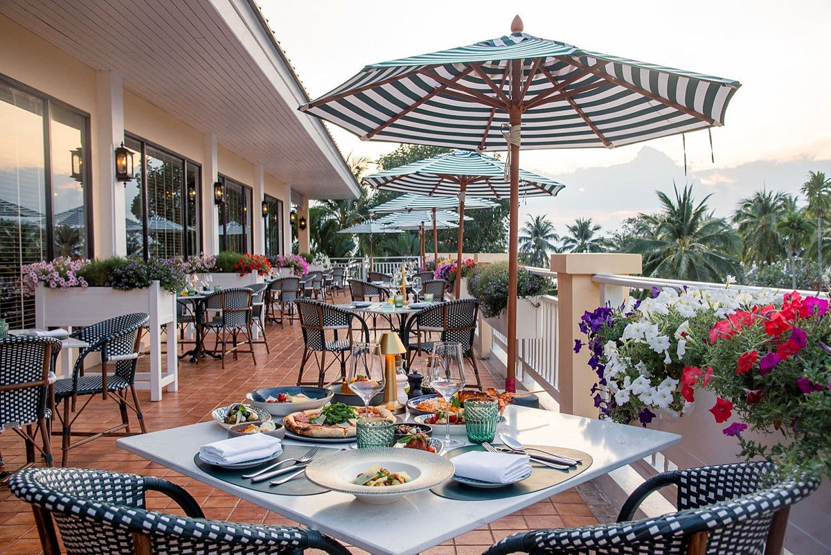 Terrace tables at Ristorante Venezia, Sofitel Krabi Phokeethra