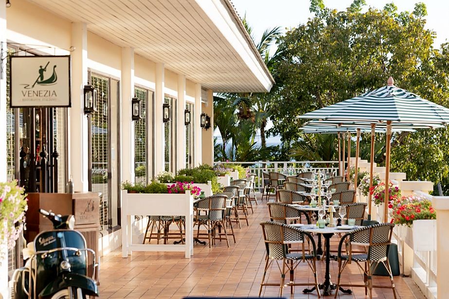 The veranda of Ristorante Venezia