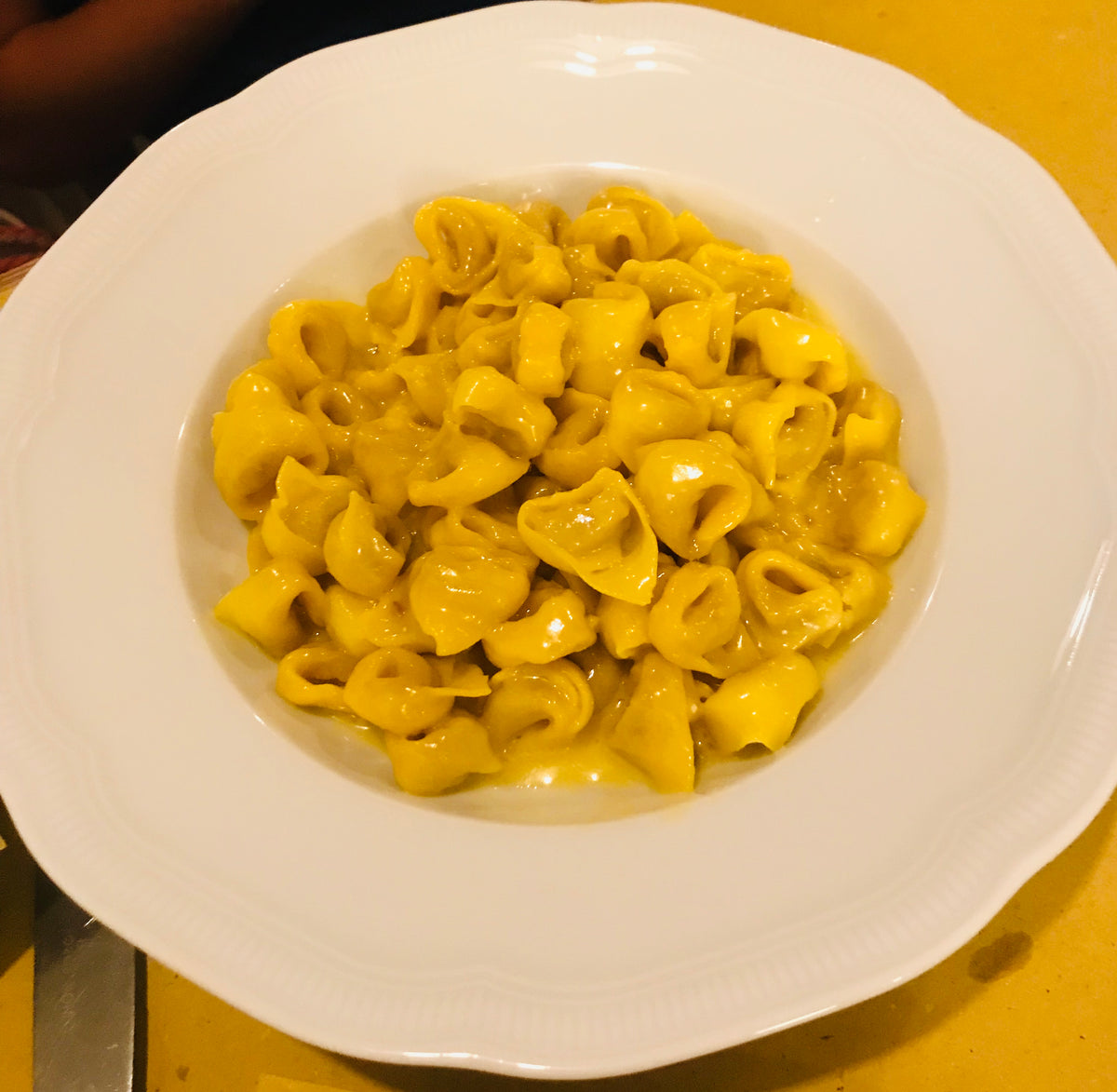 A bowl of tortellini at Osteria Bottega