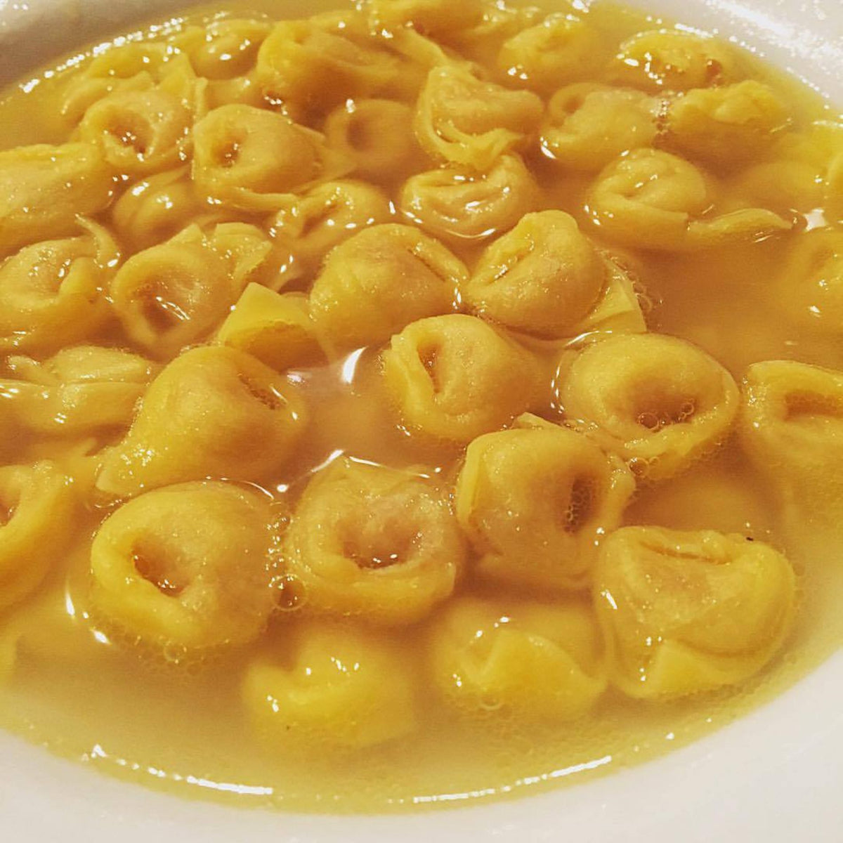 Tortellini in broth at Trattoria Trebbi