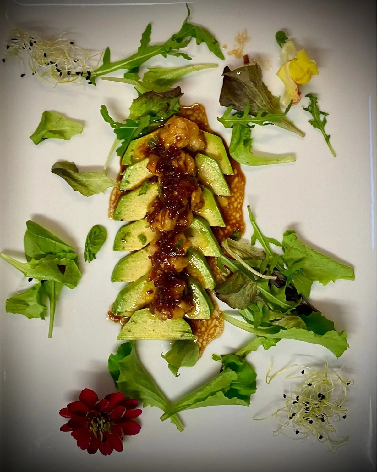 Prawns and avocado at Ciàpa Fiaa