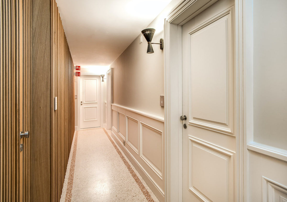 A corridor at DBH Duomo Boutique Hotel