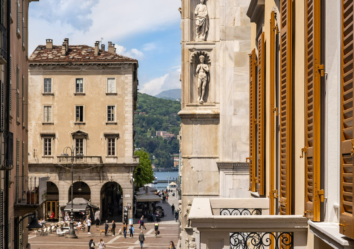 The view over the square from DBH Duomo Boutique Hotel