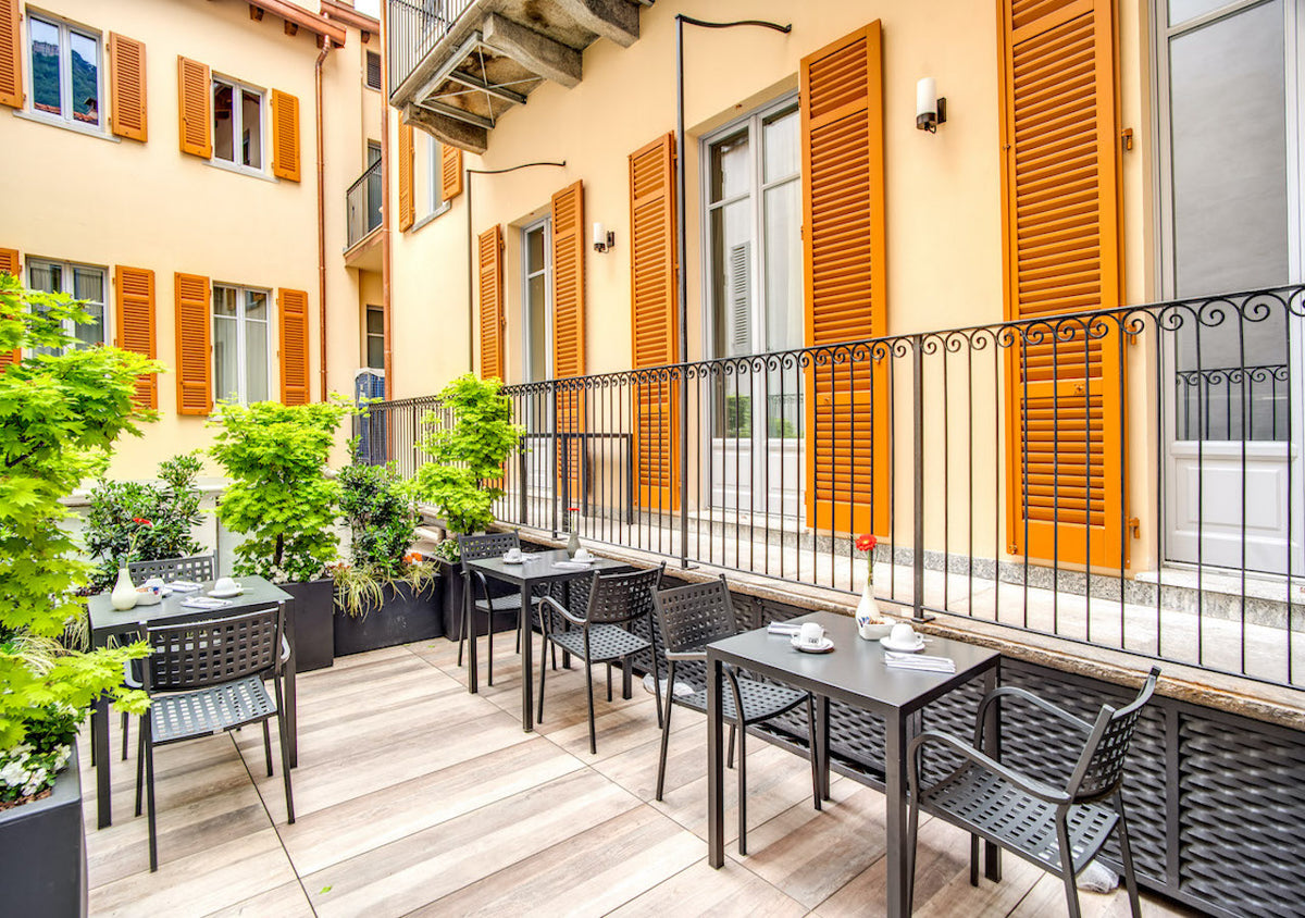 The terrace of DBH Duomo Boutique Hotel