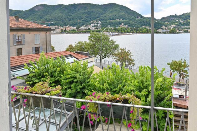 The lake view from a room at Hotel Marco's
