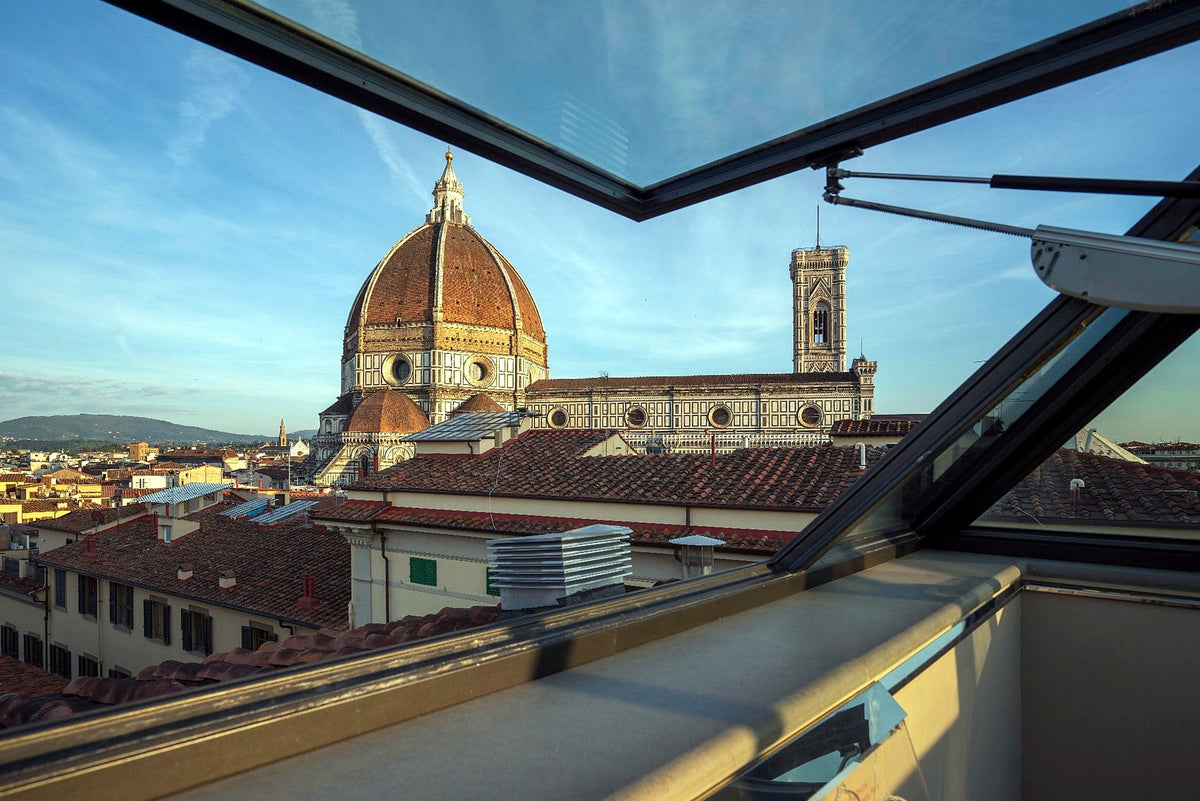 View of the Duomo and Giotto's bell tower from the observatory at Hotel Spadai