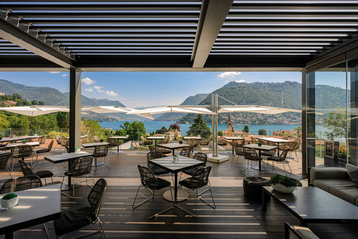 The Terrazza 241 rooftop terrace at Hilton Lake Como