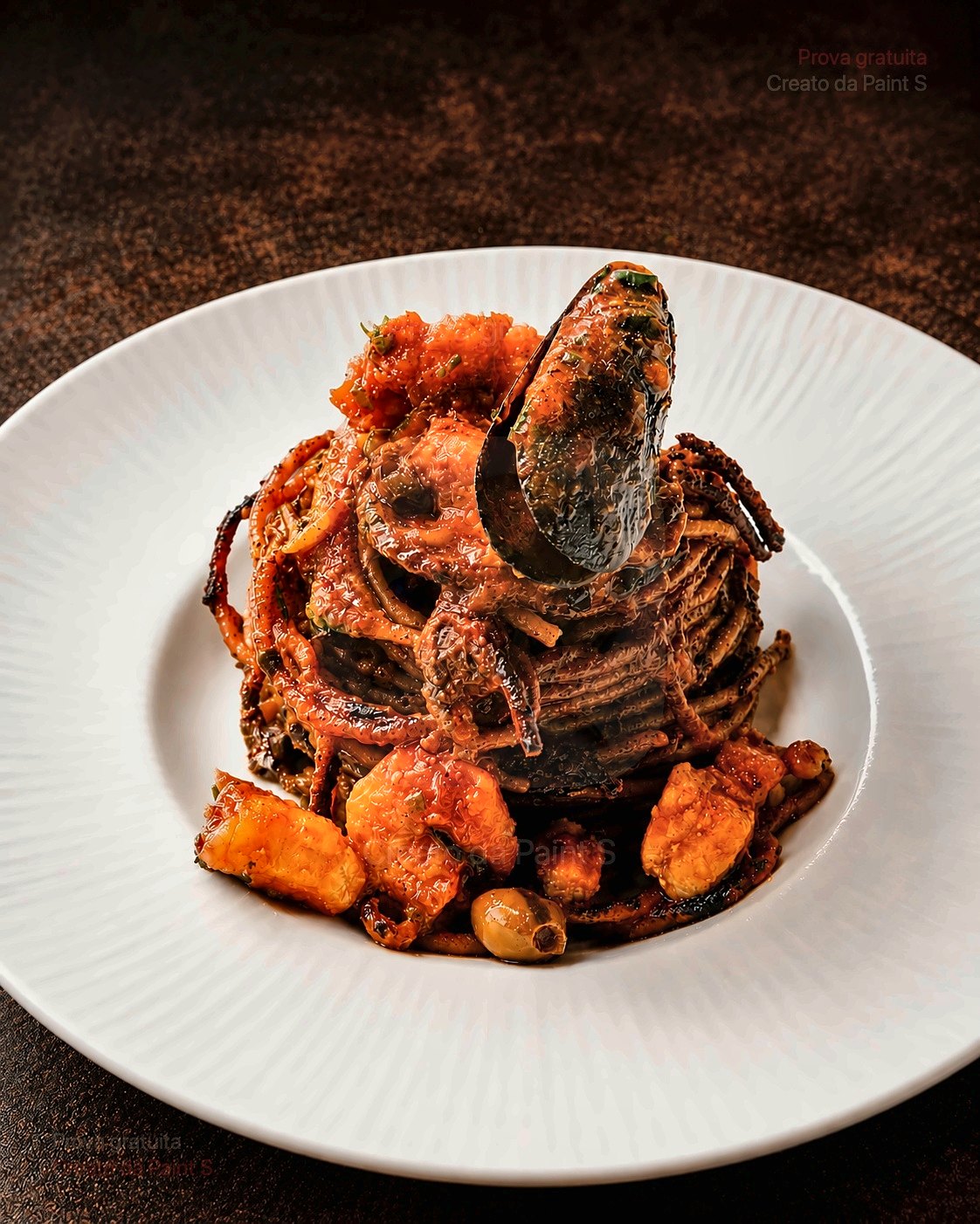 Seafood assassina spaghetti with mussels at Al Raffaello