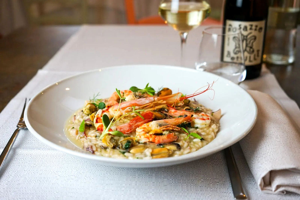 Prawn risotto at Alba Ristorante