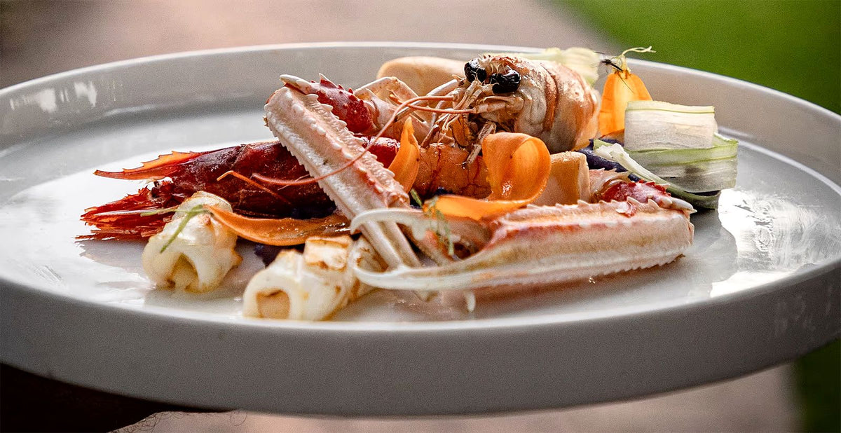 Shellfish plate at Il Pianone