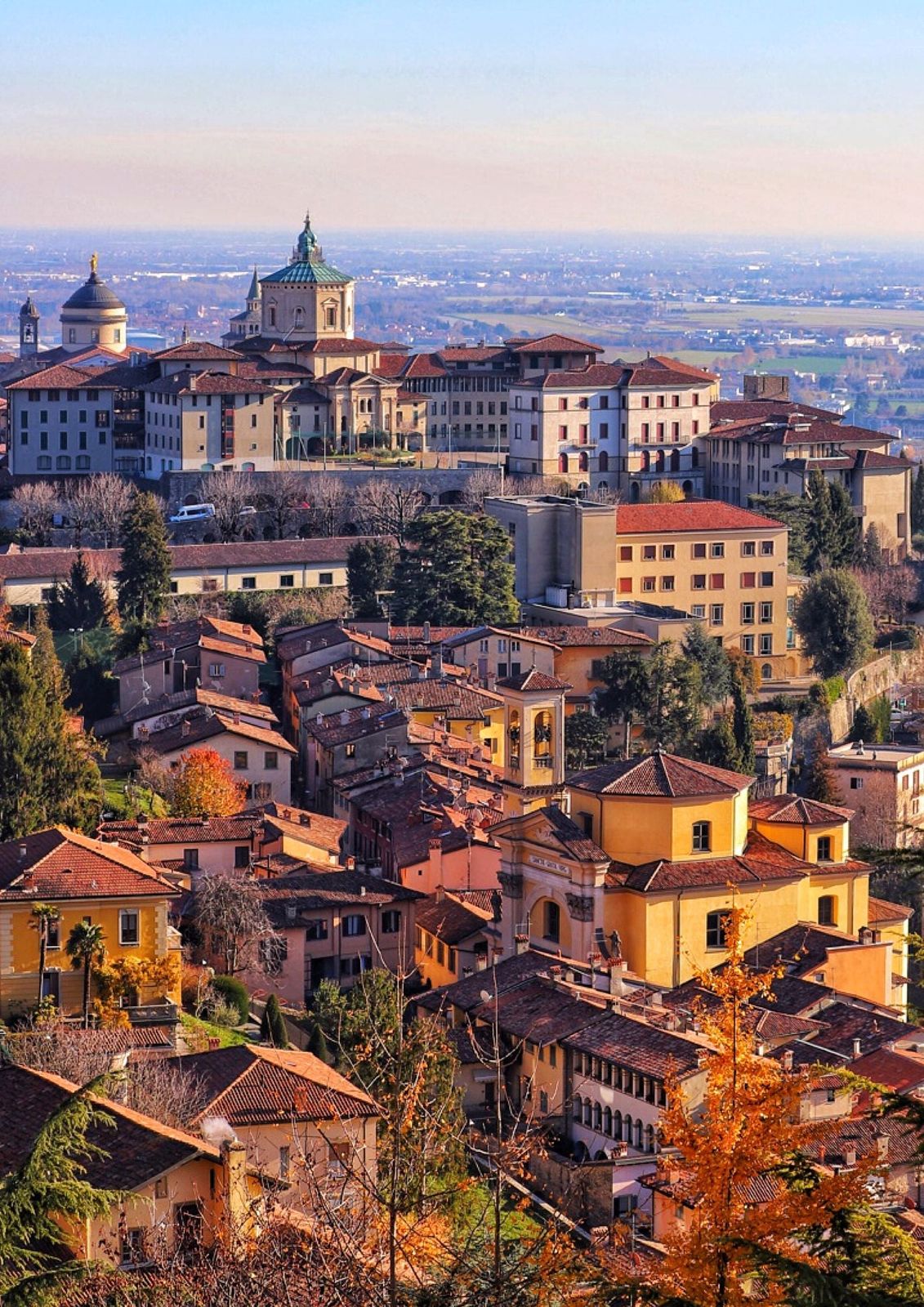 Rooftops of the old town at sunset