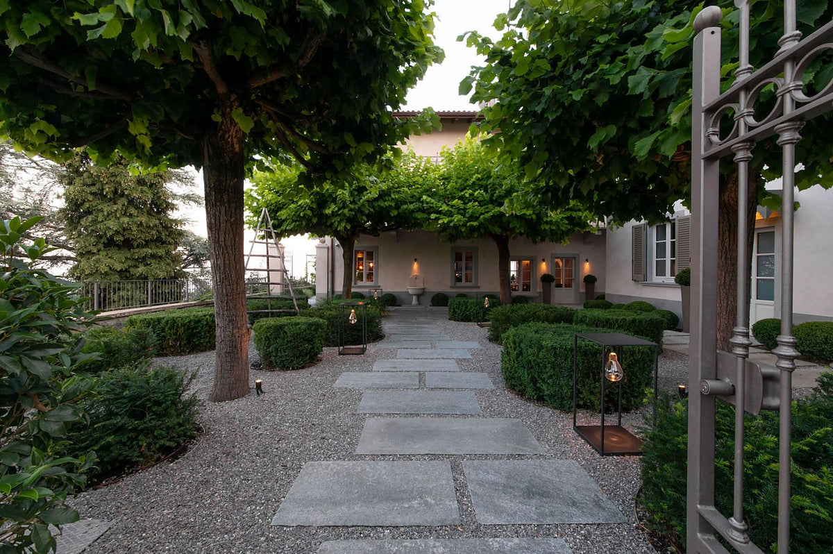 Garden path to Relais San Vigilio al Castello