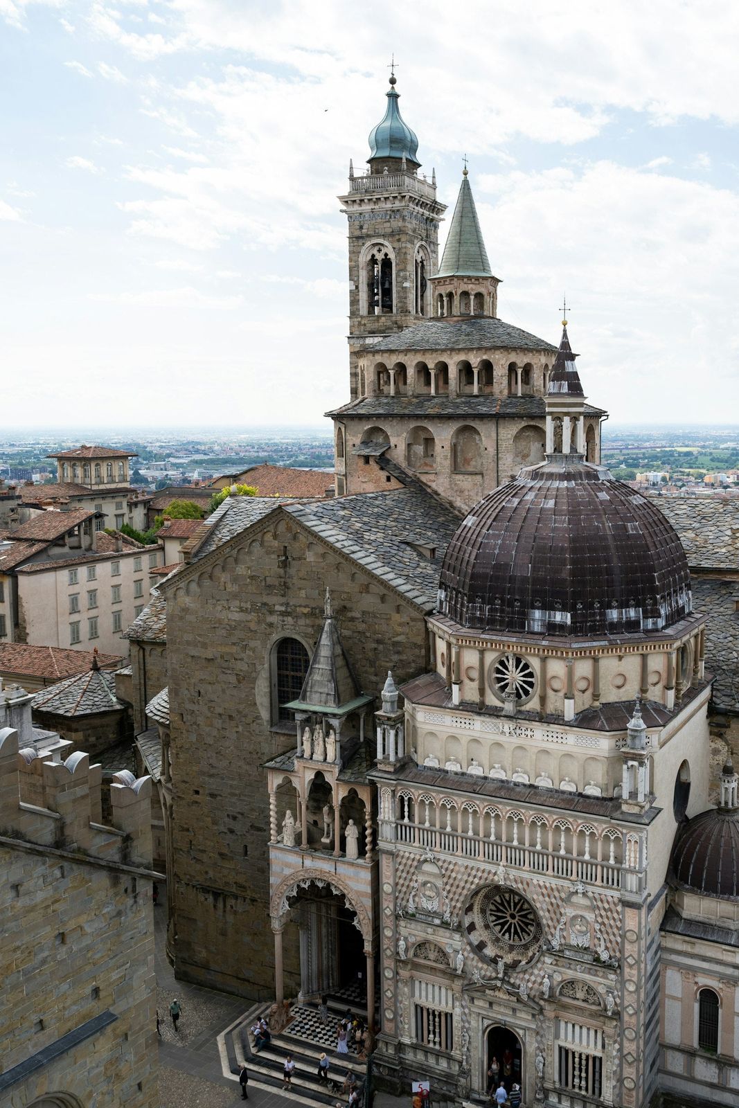 Santa Maria Maggiore and the Colleoni Chapel from above