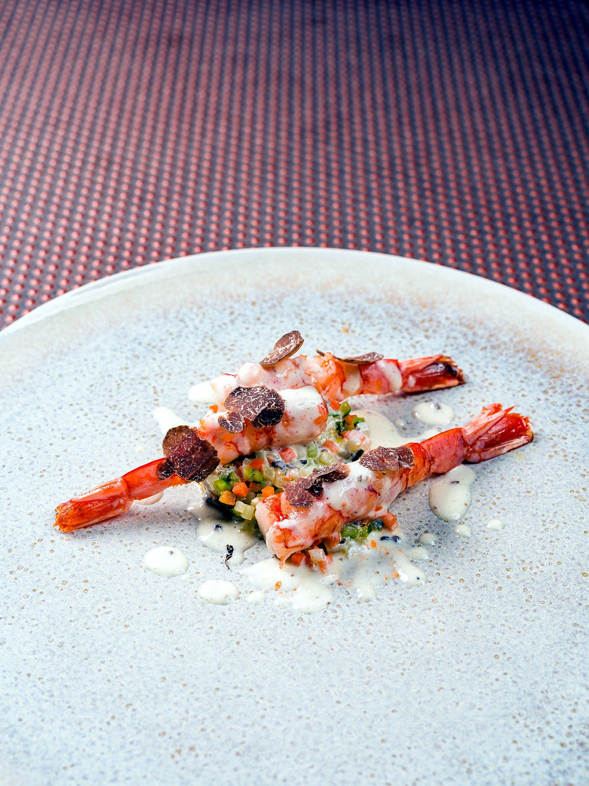 Prawn dish at Amocù