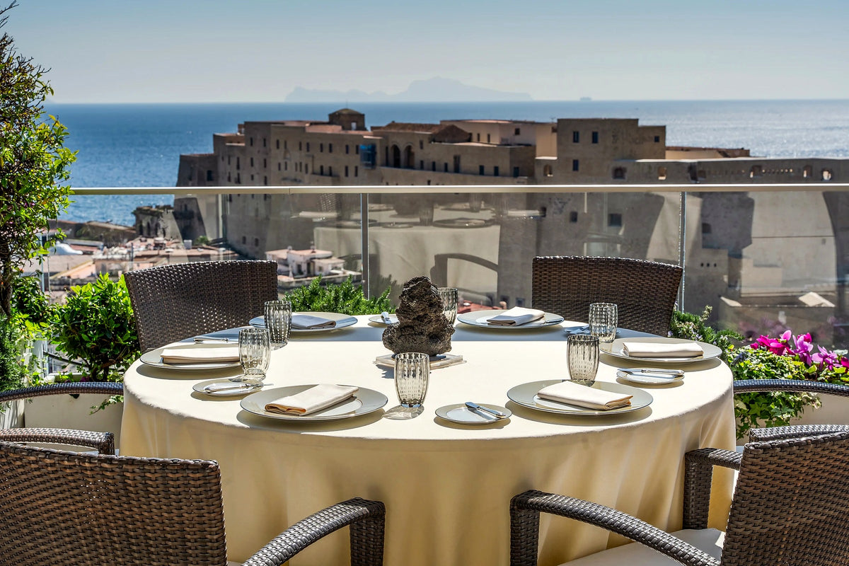 The terrace of Caruso Roof Garden
