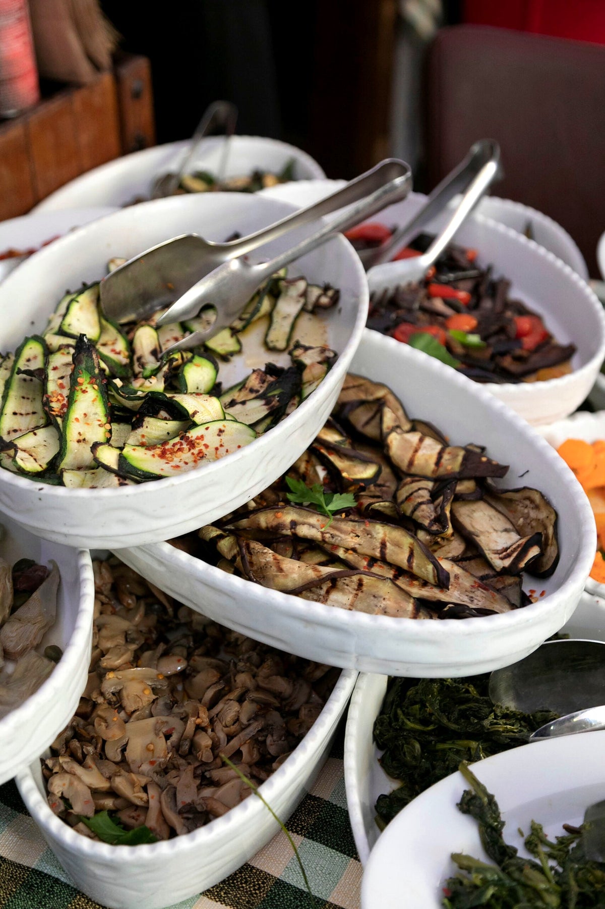 Antipasti buffet at Hosteria Toledo