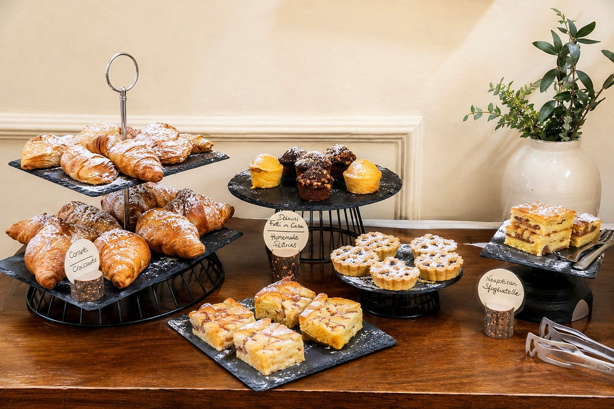 Breakfast pastries at Hotel il Convento