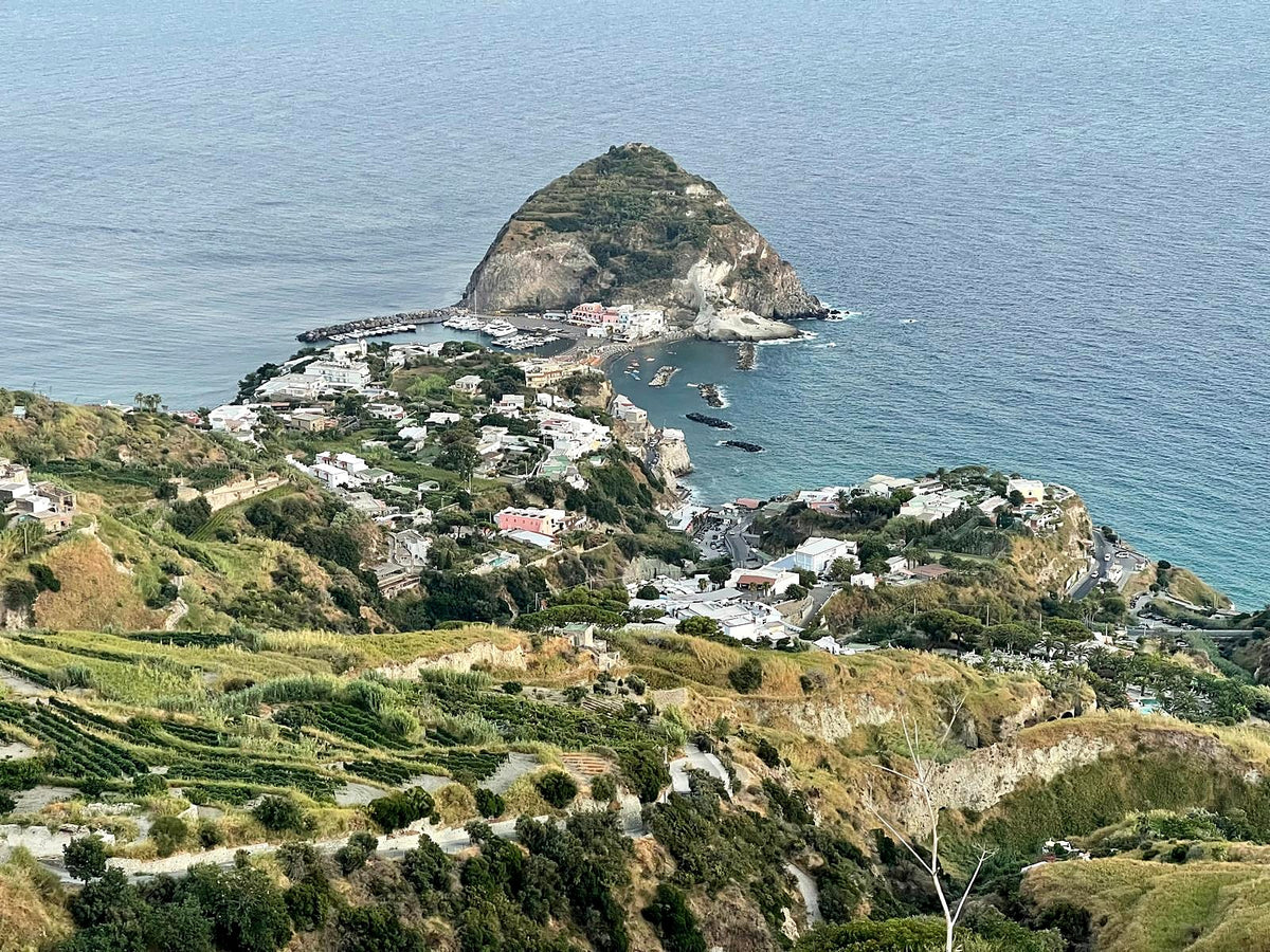 Sant'Angelo on Ischia seen from the hills