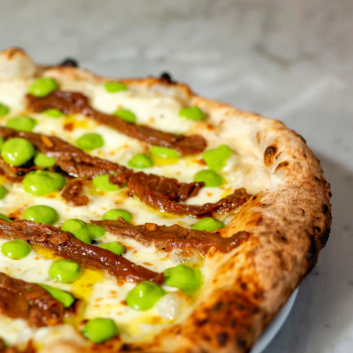 Oshirase pizza at Pizzeria Salvo