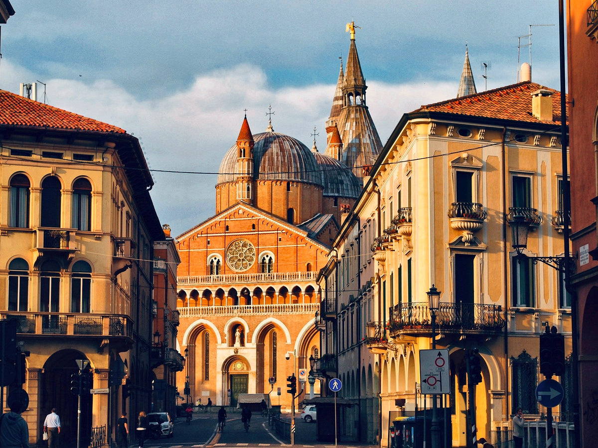 Late sun on the street leading to the Basilica of Saint Anthony
