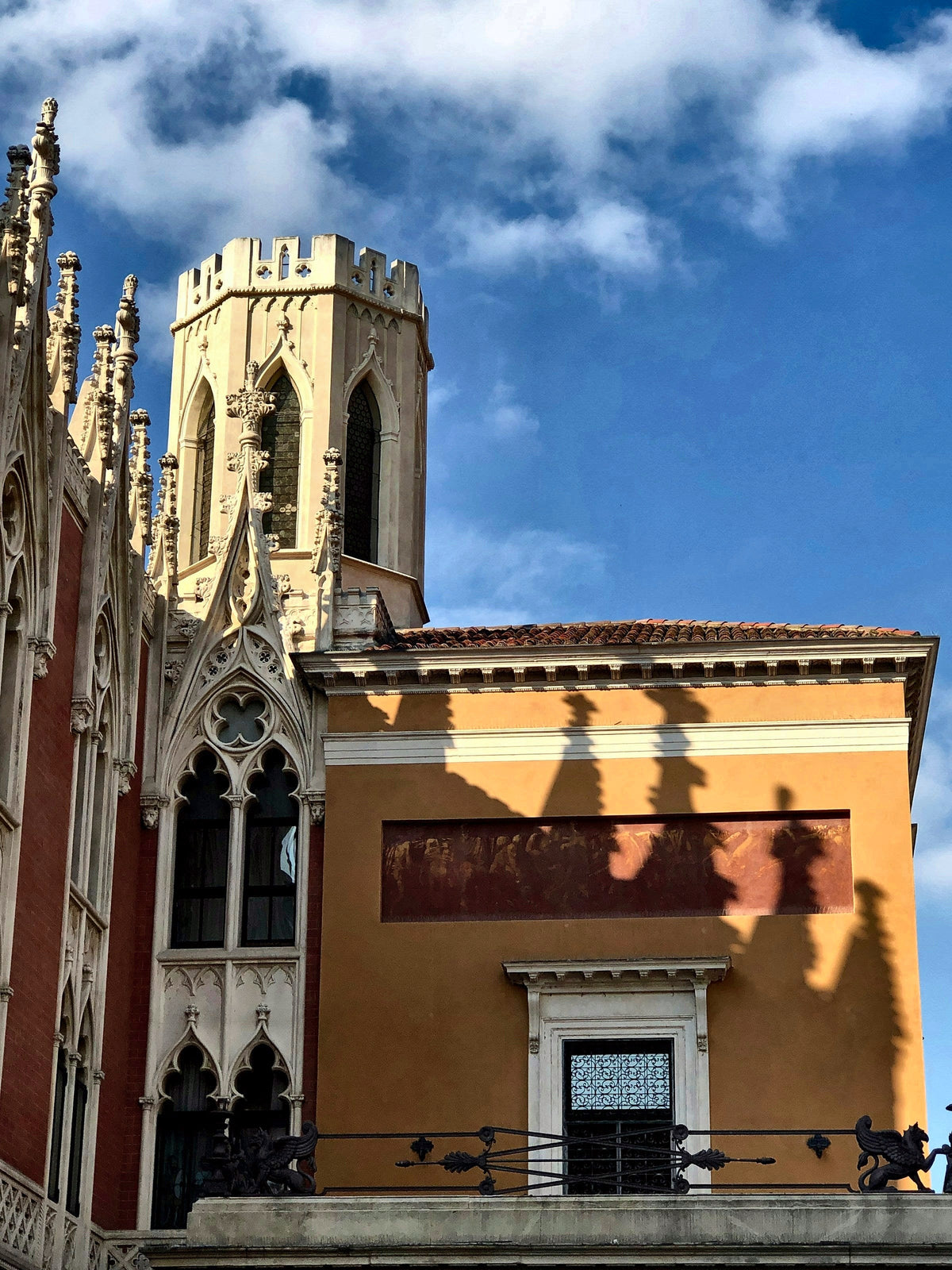 Golden hour on the Gothic Revival Pedrocchino of Caffe Pedrocchi