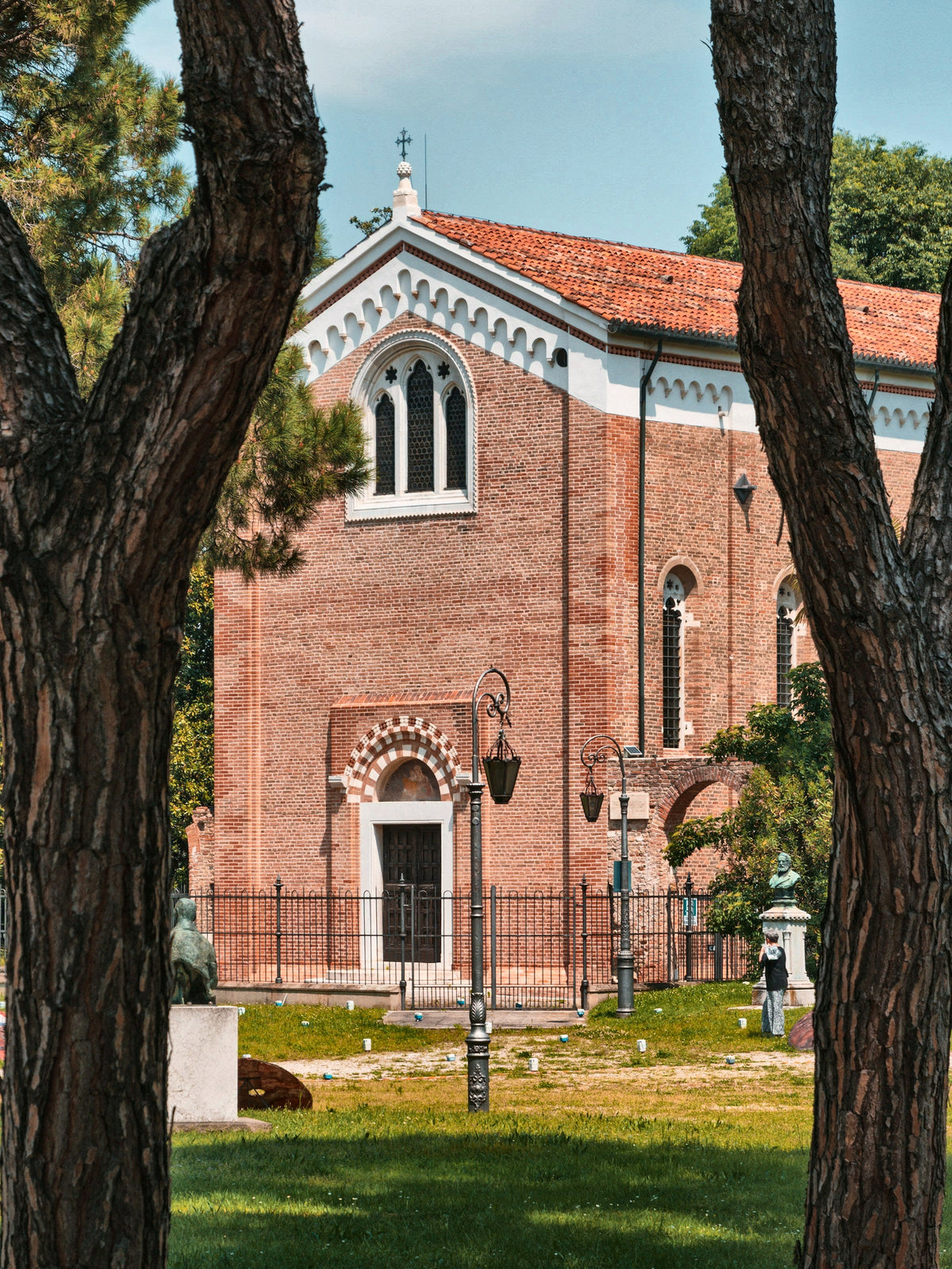 The Scrovegni Chapel among the trees of the Arena gardens
