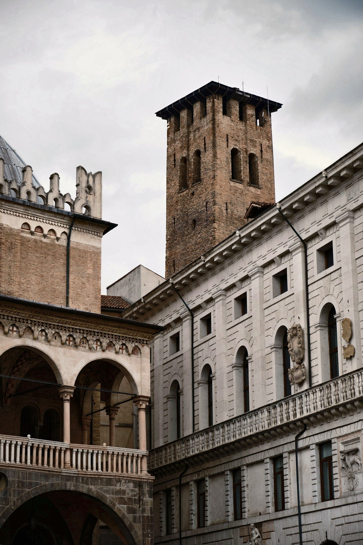 The medieval Torre degli Anziani above the old city-hall buildings