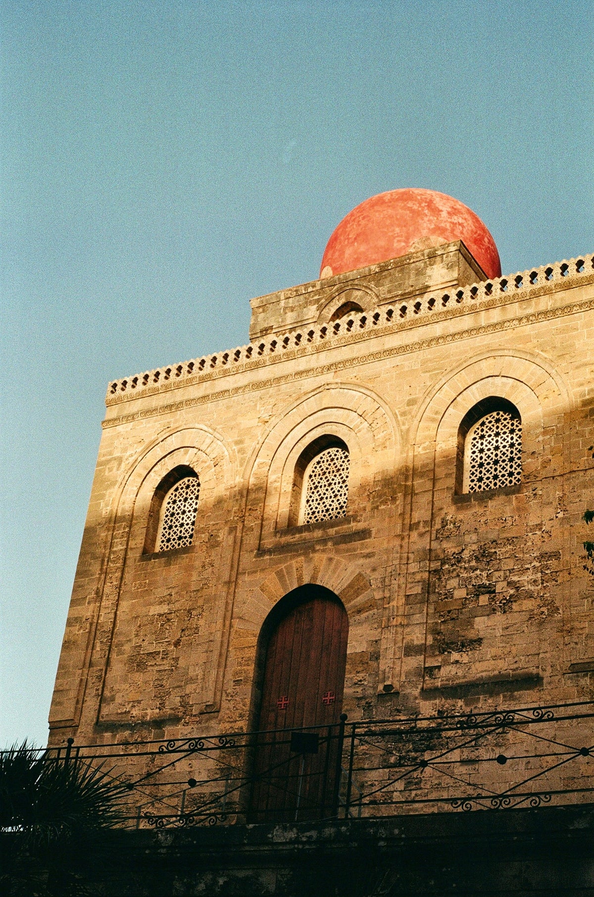 The red domes of the Arab-Norman church of San Cataldo