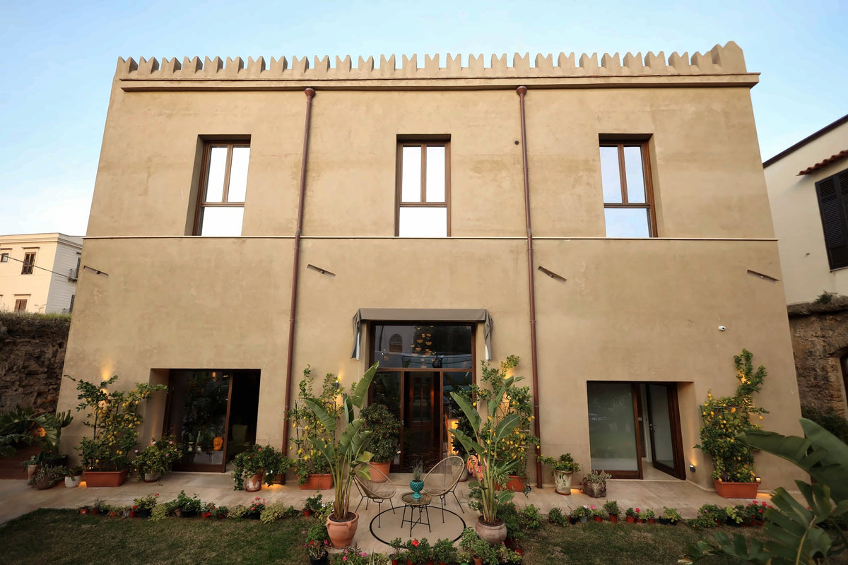 The facade and garden of Bastione Spasimo
