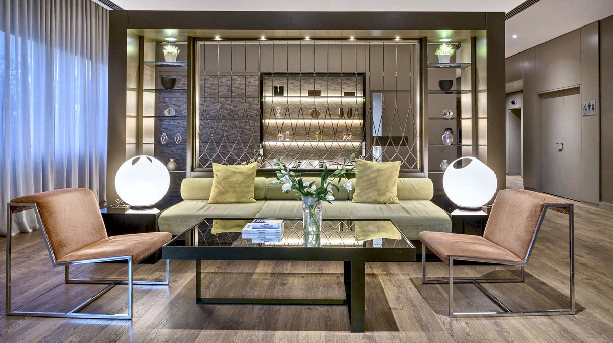 The lobby lounge of AC Hotel Pisa