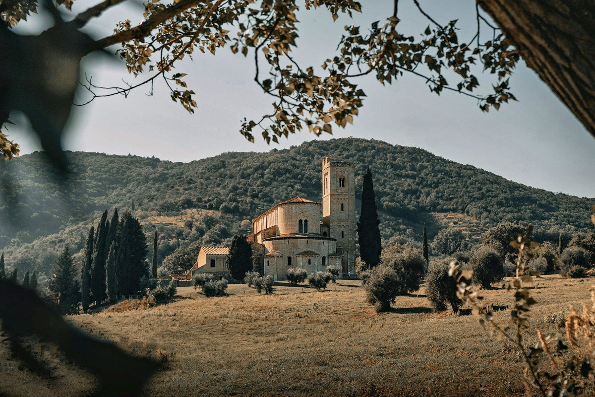 The Abbey of Sant’Antimo below Montalcino