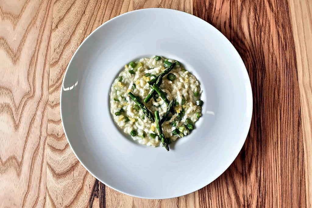Risotto with green asparagus at Campo Cedro