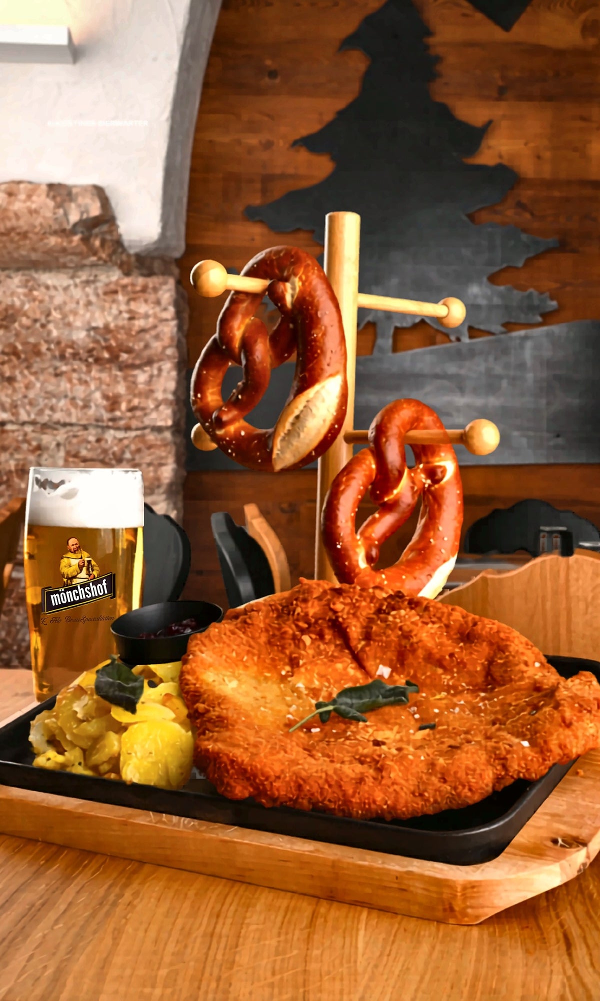 Pretzel, beer and schnitzel at Bierhaus Trento