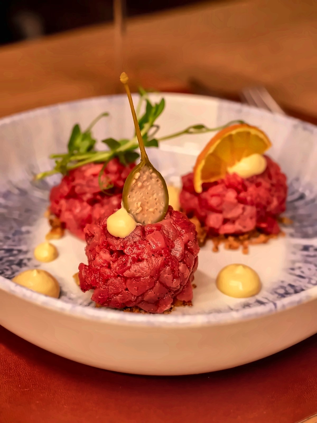 Beef tartare at Bottega Moderna Bistrot